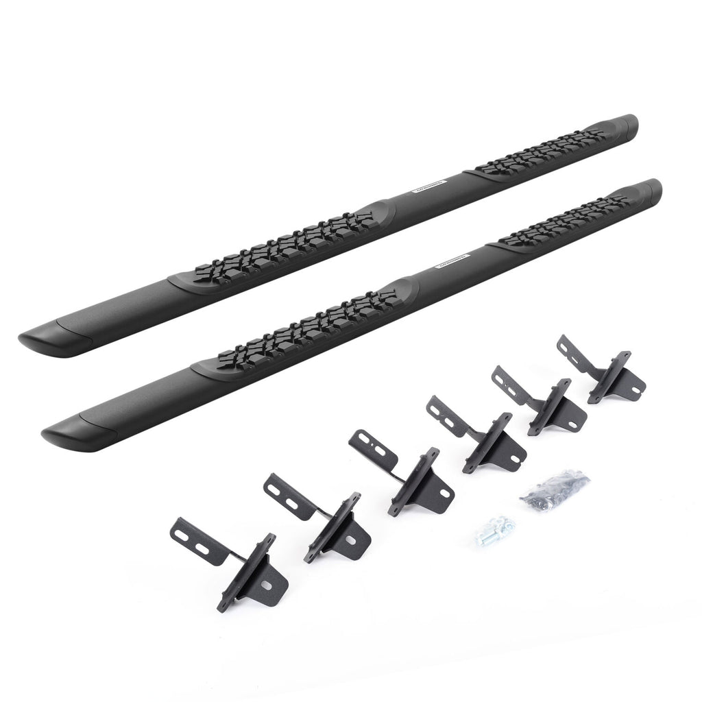 Go Rhino V3412974T V-Series V3 Aluminum Side Steps and Mounting Bracket Kit for Select Ford Bronco