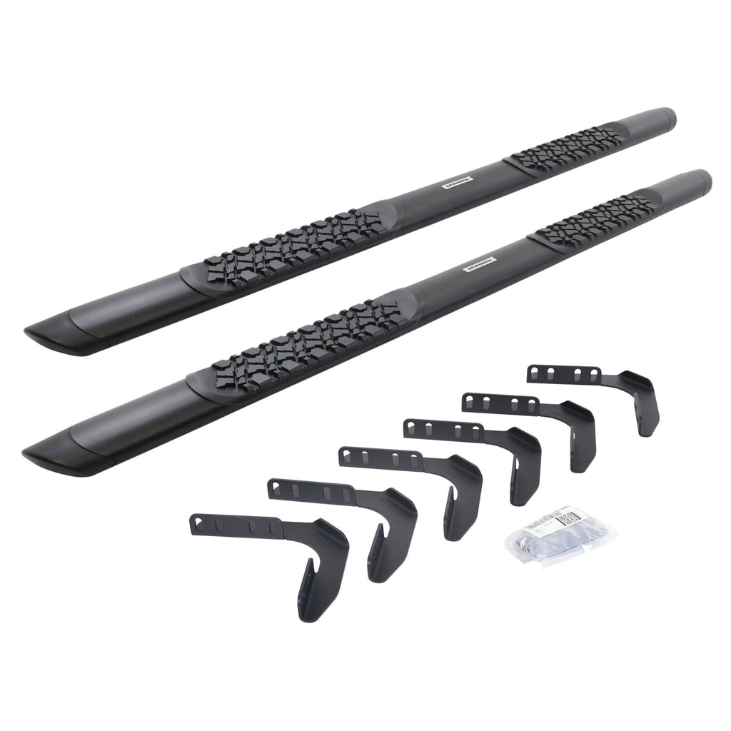 Go Rhino V3417680T V-Series V3 Aluminum Side Steps and Mounting Brackets Kit - Textured Black for Select Ford F-250 Super Duty, Ford F-350 Super Duty