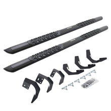 Load image into Gallery viewer, Go Rhino V3420687T V-Series V3 Aluminum Side Steps and Mounting Brackets Kit - Textured Black for Select Ram 1500, Ram Classic