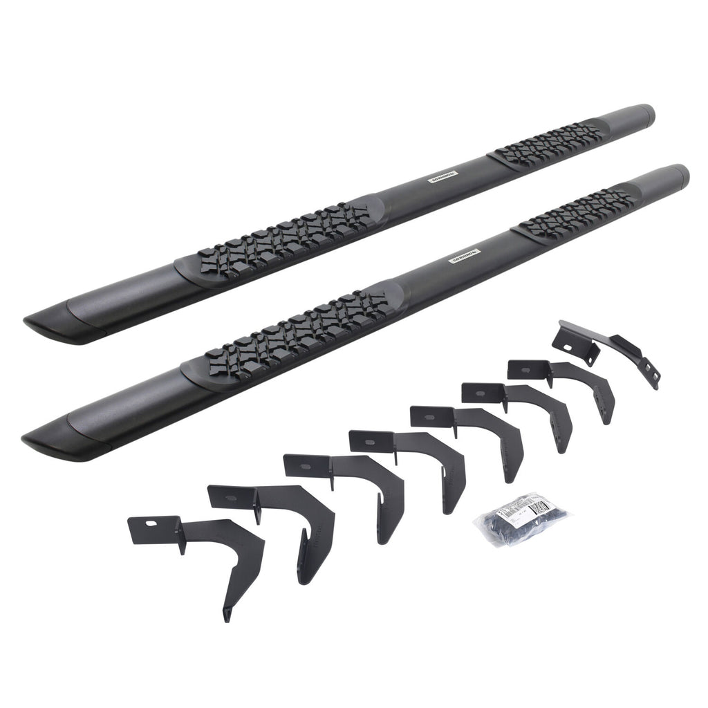 Go Rhino V3423580T V-Series V3 Aluminum Side Steps and Mounting Brackets Kit - Textured Black for Select Chevrolet Colorado, GMC Canyon