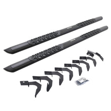 Load image into Gallery viewer, Go Rhino V3423580T V-Series V3 Aluminum Side Steps and Mounting Brackets Kit - Textured Black for Select Chevrolet Colorado, GMC Canyon