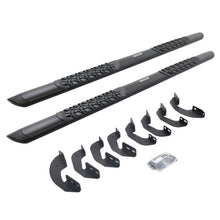 Load image into Gallery viewer, Go Rhino V3443580T V-Series V3 Aluminum Side Steps with Mounting Brackets Kit - Textured Black for Select Toyota Tundra