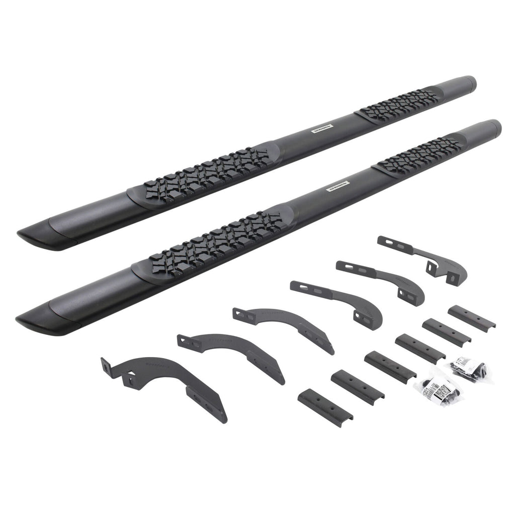 Go Rhino V3442987T V-Series V3 Aluminum Side Steps and Mounting Brackets Kit for Select Toyota Tacoma