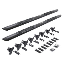 Load image into Gallery viewer, Go Rhino V3451687T V-Series V3 Aluminum Side Steps and Mounting Brackets Kit - Textured Black for Select Jeep Gladiator