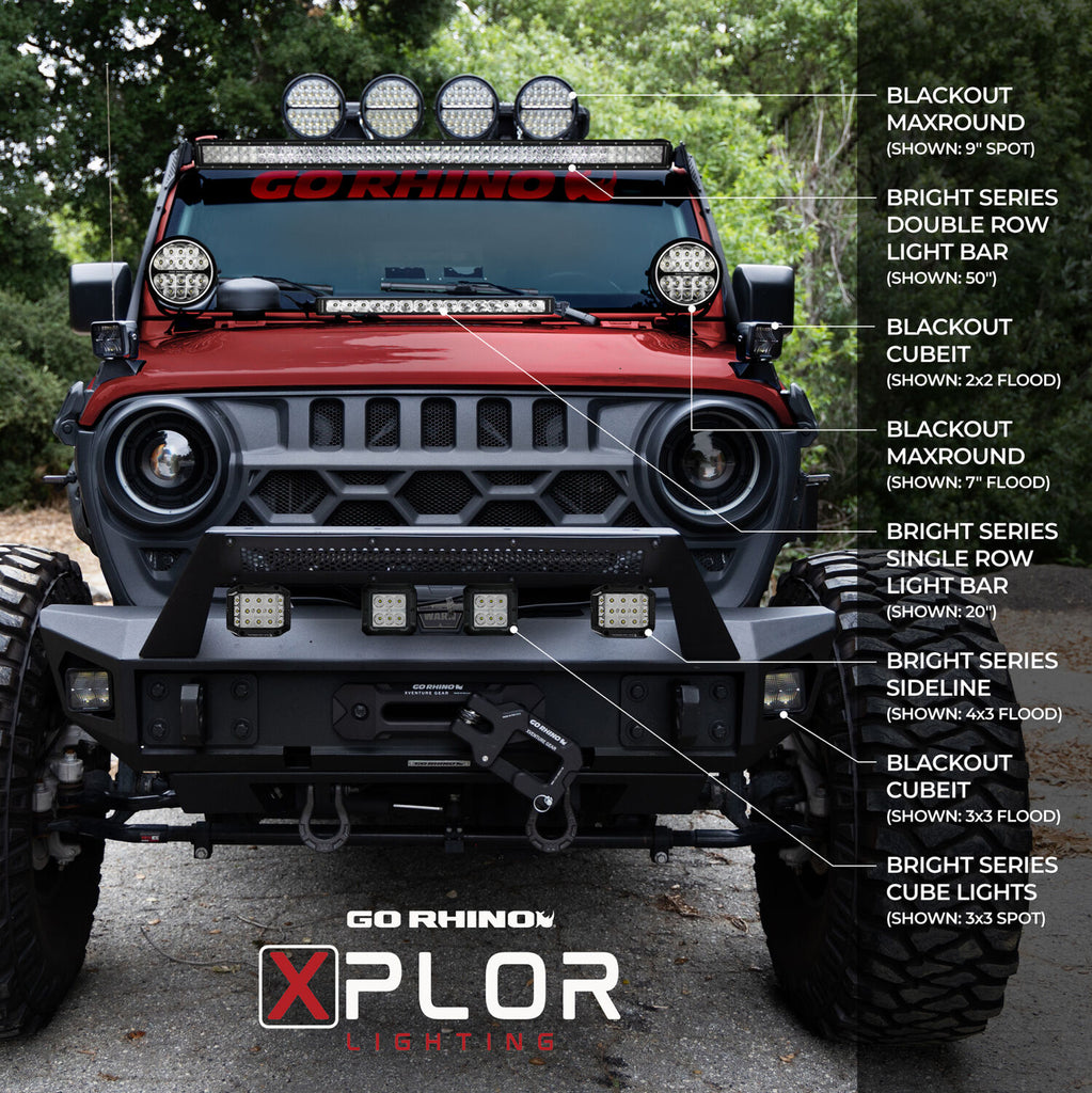 Go Rhino 751803113CDS Bright Series - 30" Double Row LED Light Bar