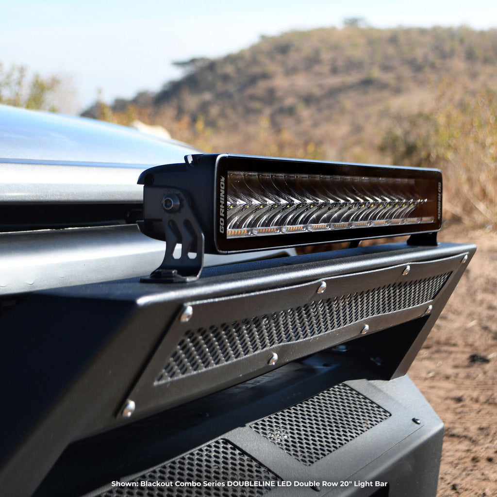Go Rhino 752002112CDS Blackout Combo Series - DOUBLELINE 20" Double Row LED Light Bar w/Amber LEDs