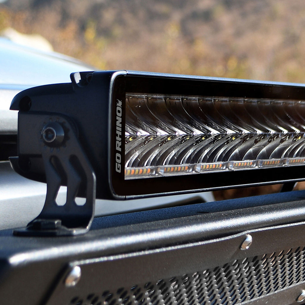 Go Rhino 753003012CDS Blackout Combo Series - DOUBLELINE 30" Double Row Light Bar w/Amber LEDs