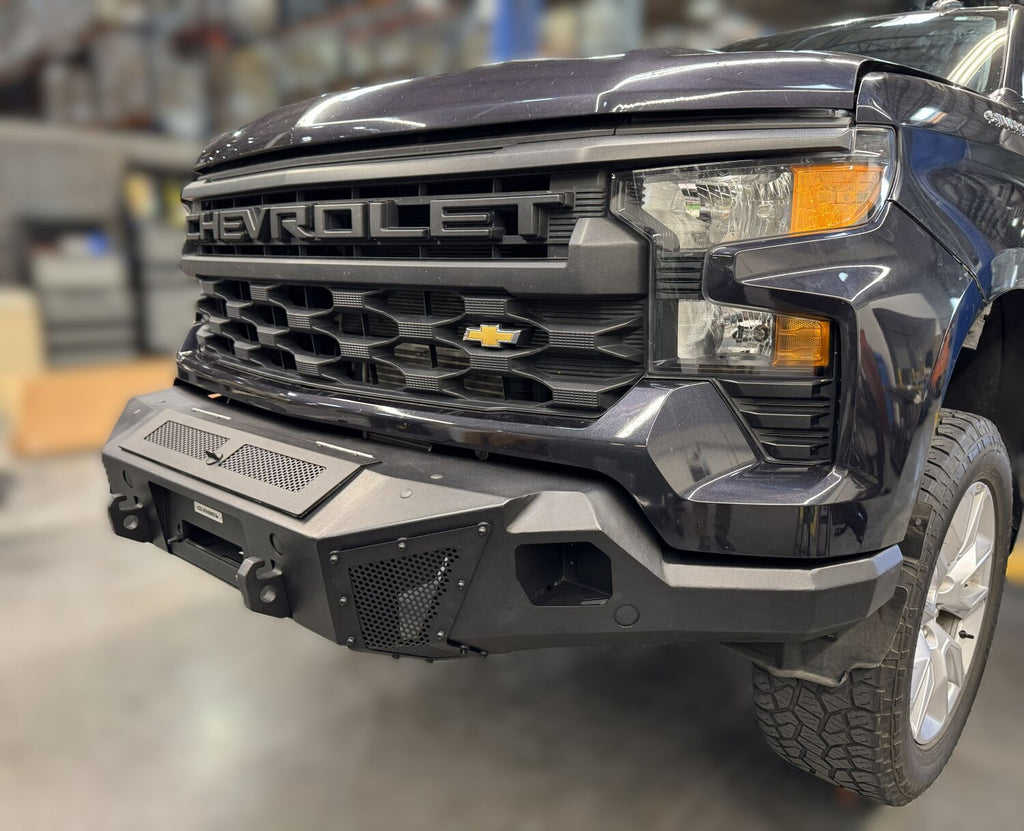 Go Rhino 24186T BR6 Winch-Ready Front Bumper for Chevrolet Silverado 1500