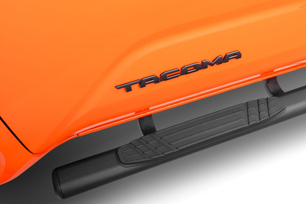 Go Rhino 104443280T 4" 1000 Series Side Steps with Mounting Bracket Kit for Select Toyota Tacoma