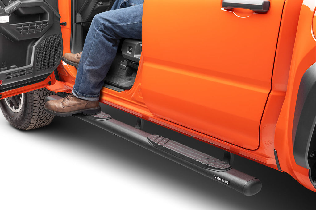 Go Rhino 684443280T 4" OE Xtreme Side Steps with Mounting Brackets Kit for Select Toyota Tacoma