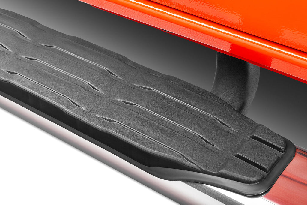 Go Rhino 105443280PS 5" 1000 Series Side Steps with Mounting Brackets Kit for Select Toyota Tacoma