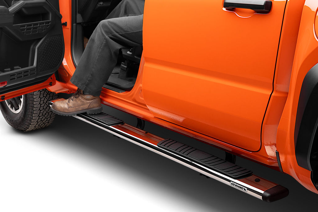Go Rhino 685443280PS 5" OE Xtreme Low Profile Side Steps with Mounting Brackets Kit for Select Toyota Tacoma