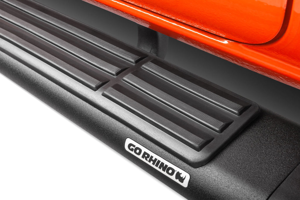 Go Rhino 686435180T 6" OE Xtreme Side Steps with Mounting Brackets Kit for Select Nissan TITAN