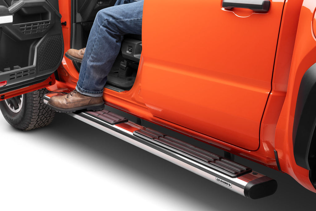 Go Rhino 686443280PS 6" OE Xtreme Side Steps with Mounting Brackets Kit for Select Toyota Tacoma