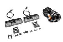 Load image into Gallery viewer, Go Rhino 750600622SBS Blackout Combo Series - SIXLINE 6-LED Spot Light Pods, Pair, w/Amber LEDs