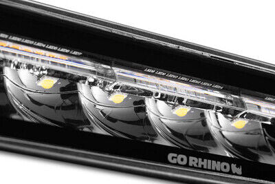 Go Rhino 750600622SBS Blackout Combo Series - SIXLINE 6-LED Spot Light Pods, Pair, w/Amber LEDs