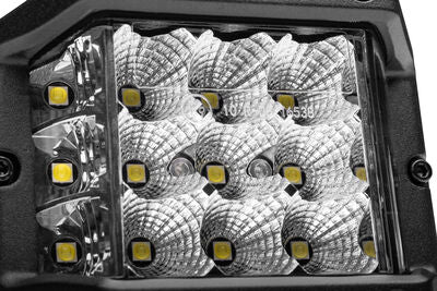 Go Rhino 750300323FCS Bright Series - SIDELINE 4x3 LED Flood Lights, Pair