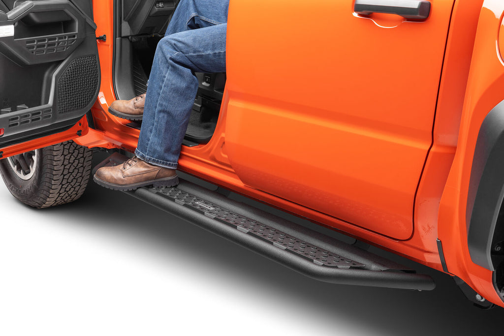 Go Rhino D64434T Dominator Xtreme D6 Side Steps with Rocker Panel Mounting Kit for Select Toyota Tacoma