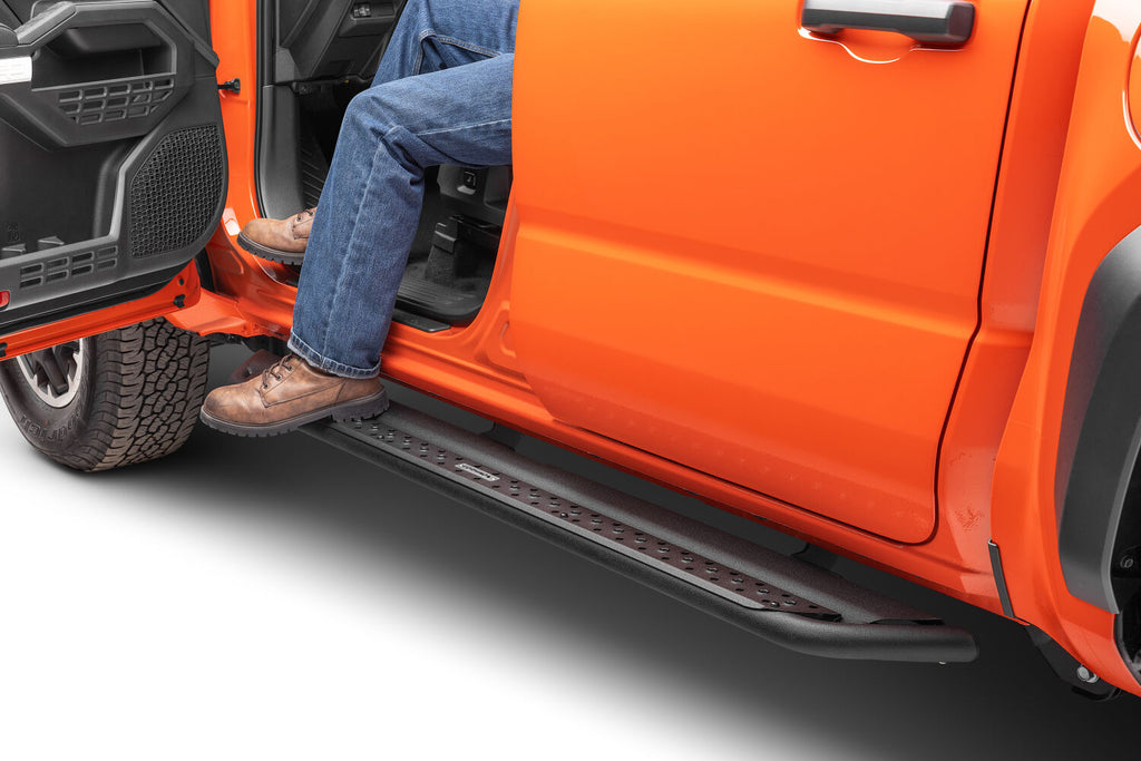 Go Rhino DSS4432T Dominator Xtreme DSS Side Steps with Rocker Panel Mounting Kit for Select Toyota Tacoma