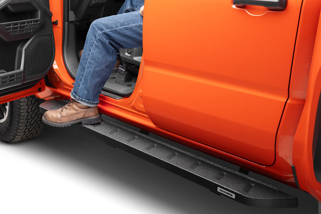 Go Rhino 63443268T RB10 Running Boards with Mounting Brackets Kit for Select Toyota Tacoma