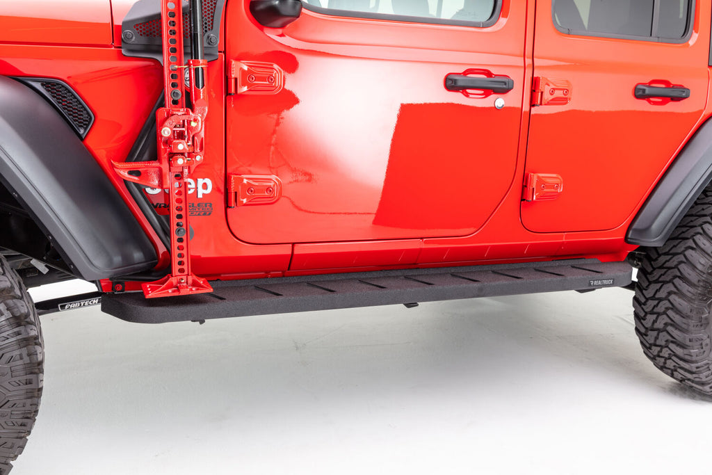 Go Rhino 63450673T RB10 Running Boards with Mounting Brackets Kit for Select Jeep Wrangler
