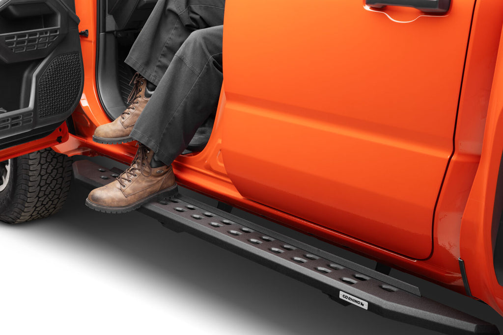 Go Rhino 69443280SPC RB20 Slim Line Running Boards with Mounting Brackets Kit for Select Toyota Tacoma