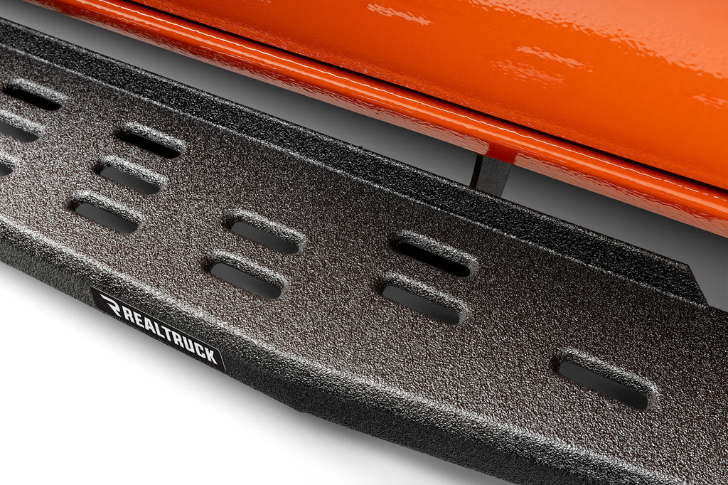 Go Rhino 69643280T RB30 Running Boards with Mounting Bracket Kit - Double Cab Only for Select Toyota Tacoma