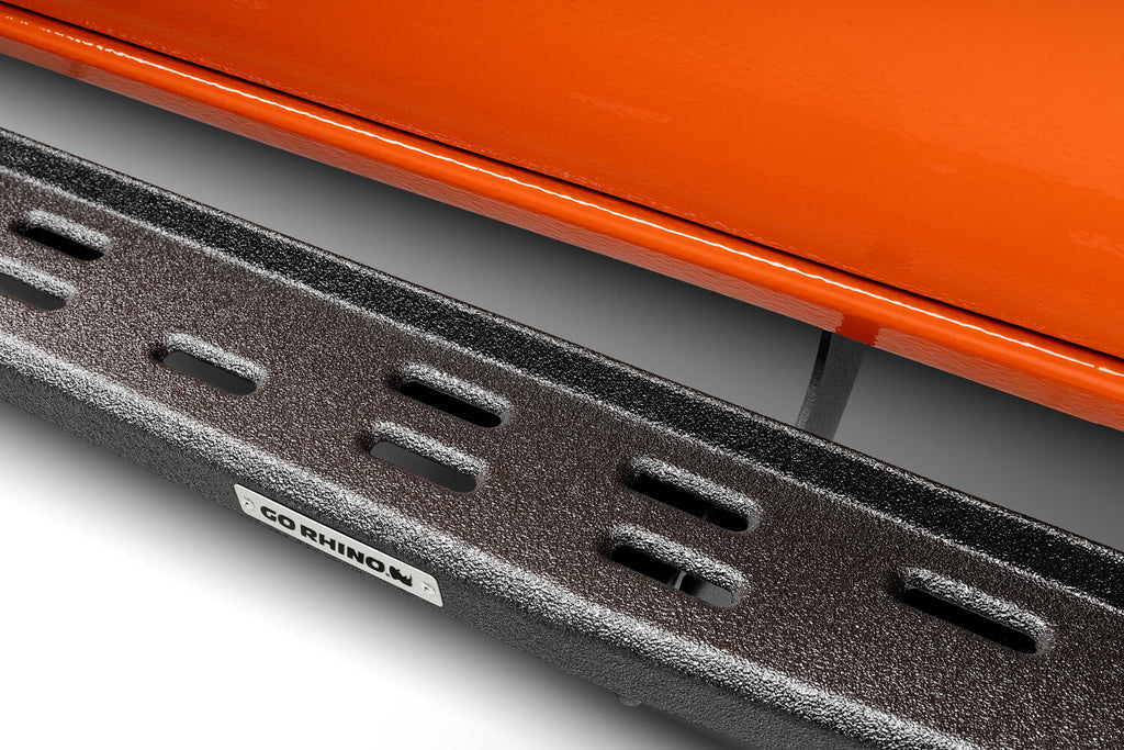 Go Rhino 69643280ST RB30 Slim Line Running Boards with Mounting Bracket Kit - Double Cab Only for Select Toyota Tacoma
