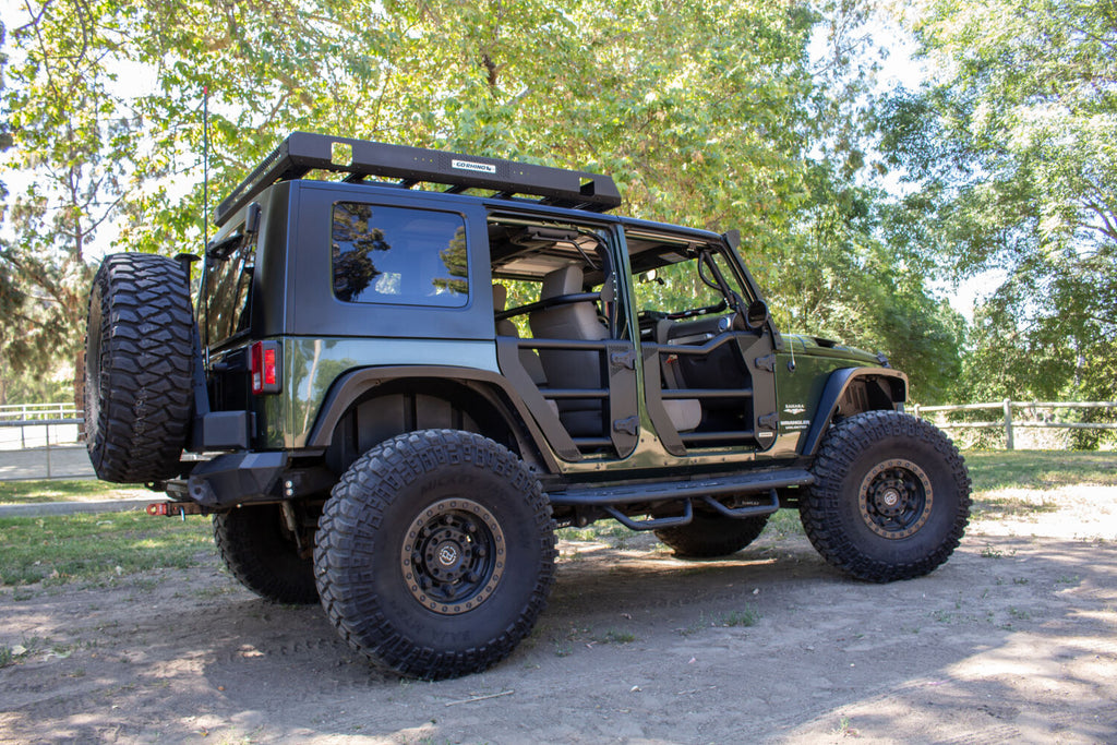 Go Rhino 572501 Trailline Tube Doors, Front pair for Jeep Wrangler JK/JKU for Select Jeep Wrangler, Jeep Wrangler JK