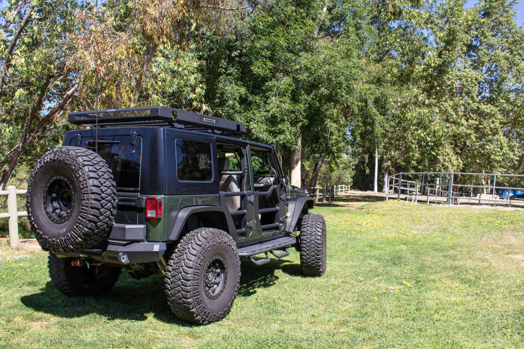 Go Rhino 572501 Trailline Tube Doors, Front pair for Jeep Wrangler JK/JKU for Select Jeep Wrangler, Jeep Wrangler JK