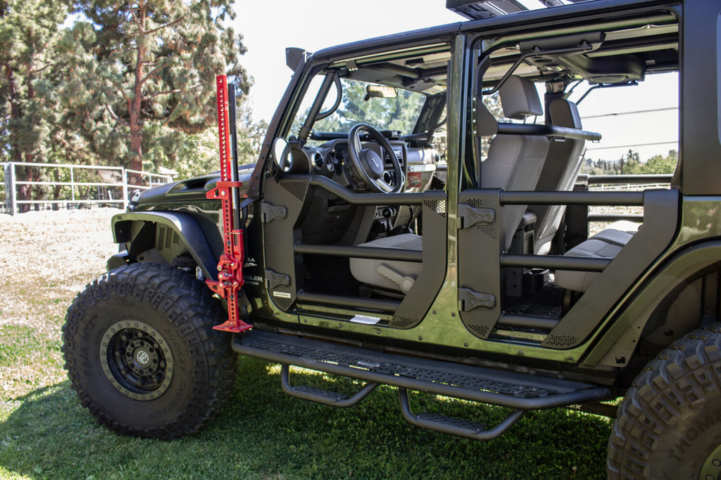 Go Rhino 572501 Trailline Tube Doors, Front pair for Jeep Wrangler JK/JKU for Select Jeep Wrangler, Jeep Wrangler JK
