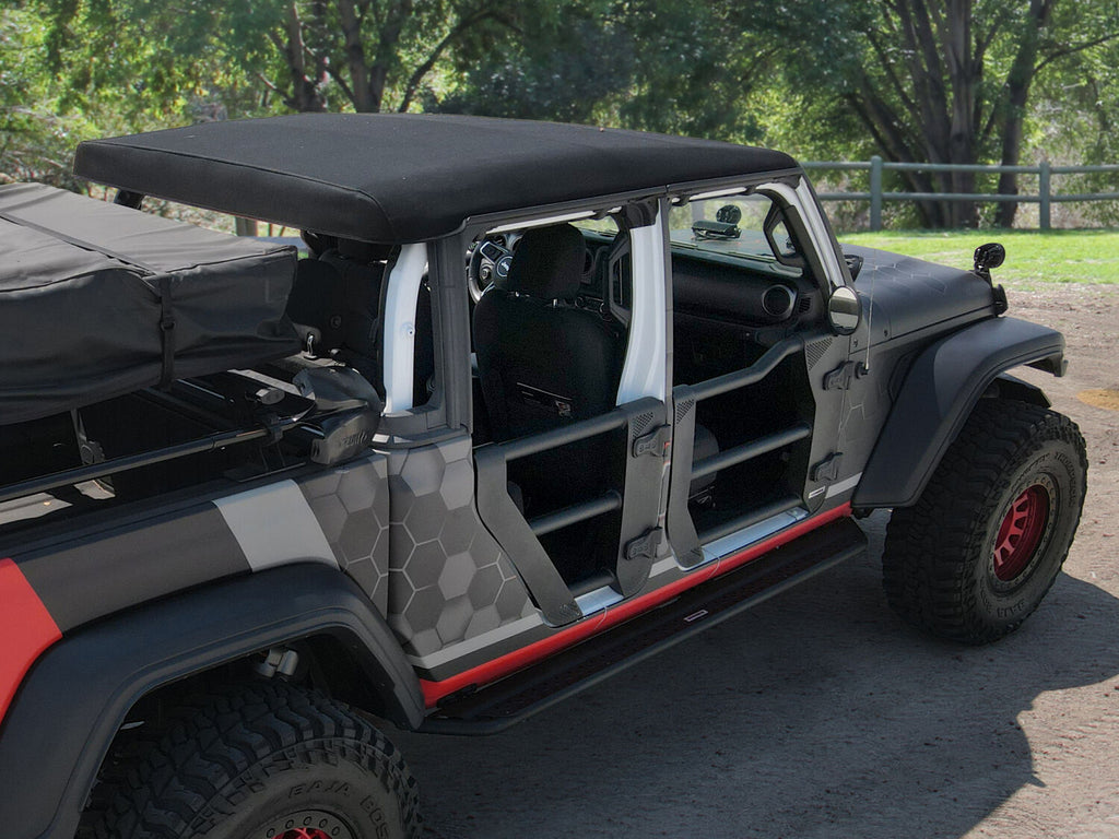 Go Rhino 572601 Trailline Tube Doors, Front pair for Jeep JL/JLU and JT for Select Jeep Gladiator, Jeep Wrangler