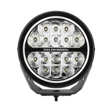 Load image into Gallery viewer, Go Rhino 750800711DRS Blackout Series - MAXROUND 7" LED Driving Light with Daytime Running Lights