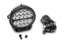 Load image into Gallery viewer, Go Rhino 750800711SRS Blackout Series - MAXROUND 7" LED Spot Light with Daytime Running Lights