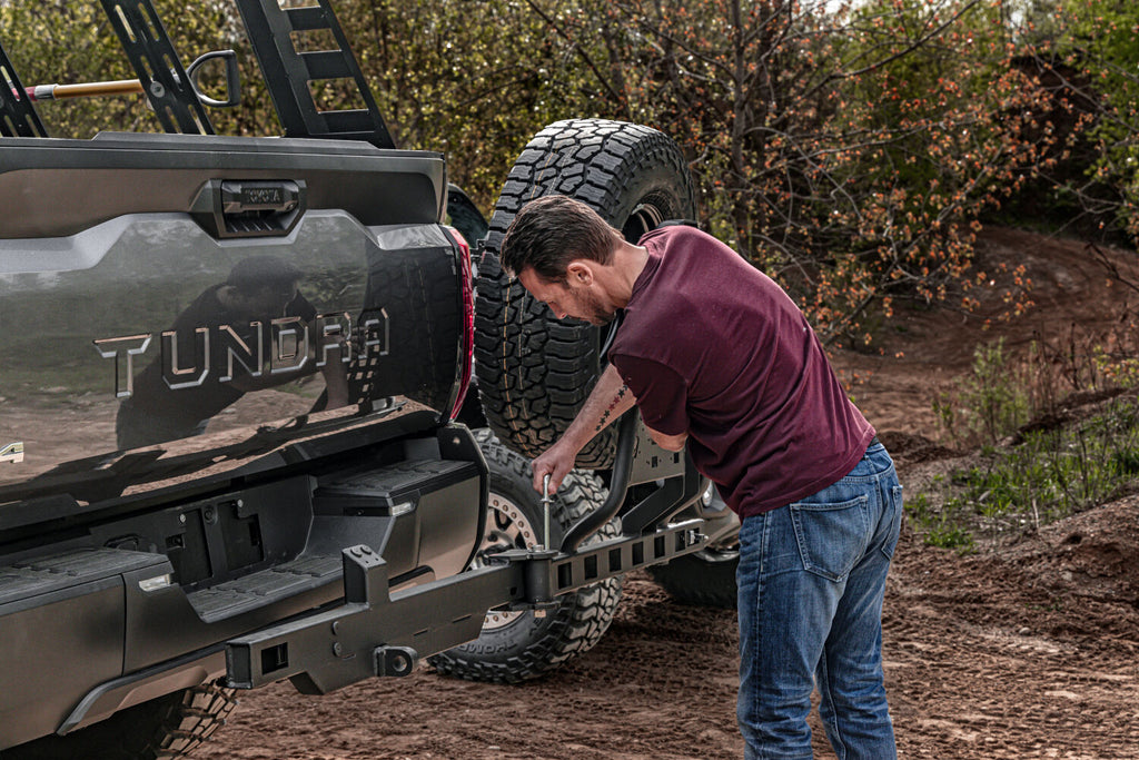 Go Rhino HC200T Swing-A-Way 2" Hitch Mounted Tire Carrier