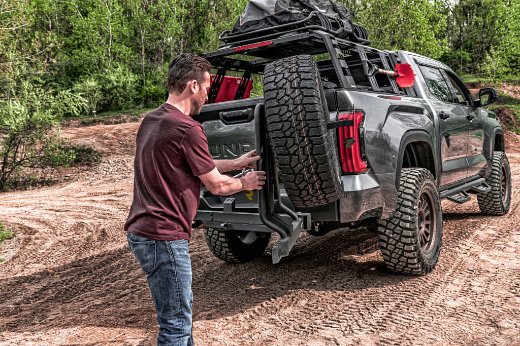 Go Rhino HC200T Swing-A-Way 2" Hitch Mounted Tire Carrier