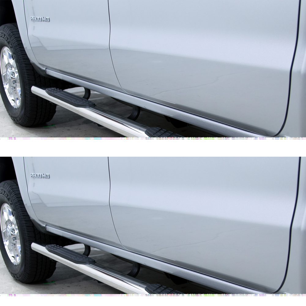 Go Rhino 640087B 4" OE Xtreme SideSteps - Bars Only for Select Chevrolet Silverado 1500, Chevrolet Silverado HD, Chevrolet Silverado LTD, Chevrolet Silverado HD, Chevrolet Silverado 3500, Chevrolet Silverado HD, Dodge Ram 1500, Dodge Ram 2500, Dodge Ram
