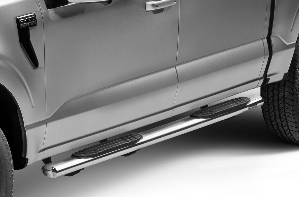 Go Rhino 104415587PS 4" 1000 Series Side Steps with Mounting Bracket Kit for Select Ford F-150, Ford F-250 Super Duty, Ford F-350 Super Duty, Ford Lobo