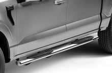 Load image into Gallery viewer, Go Rhino 104415587PS 4" 1000 Series Side Steps with Mounting Bracket Kit for Select Ford F-150, Ford F-250 Super Duty, Ford F-350 Super Duty, Ford Lobo