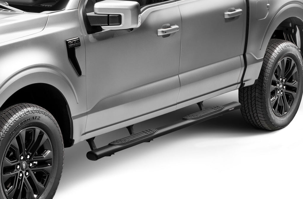 Go Rhino 104415587T 4" 1000 Series Side Steps with Mounting Bracket Kit for Select Ford F-150, Ford F-250 Super Duty, Ford F-350 Super Duty, Ford Lobo