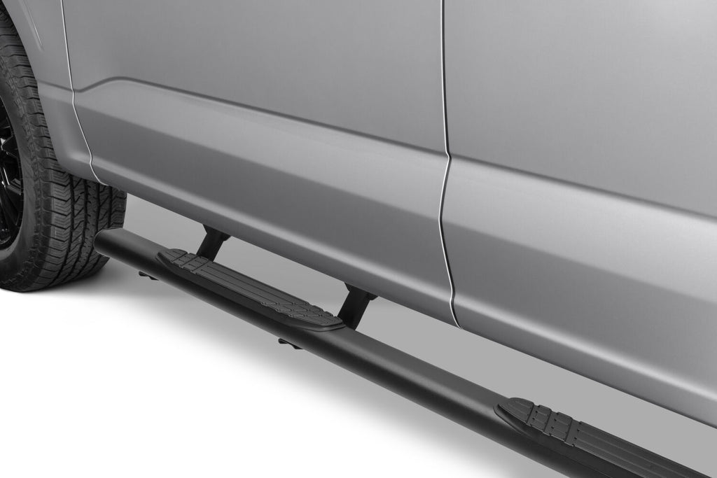 Go Rhino 104415587T 4" 1000 Series Side Steps with Mounting Bracket Kit for Select Ford F-150, Ford F-250 Super Duty, Ford F-350 Super Duty, Ford Lobo