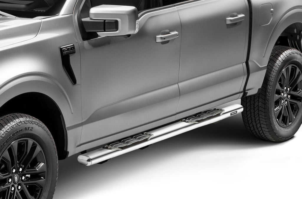 Go Rhino 105441587PS 5" 1000 Series Side Steps with Mounting Brackets Kit for Select Toyota Tundra