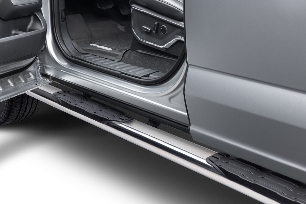 Go Rhino 105441587PS 5" 1000 Series Side Steps with Mounting Brackets Kit for Select Toyota Tundra
