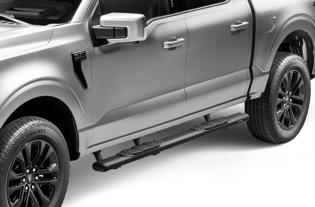 Go Rhino 105415587T 5" 1000 Series Side Steps with Mounting Brackets Kit for Select Ford F-150, Ford F-250 Super Duty, Ford F-350 Super Duty, Ford Lobo