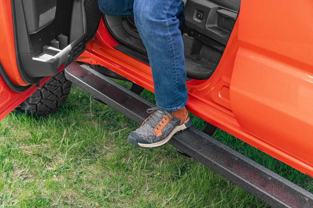 Go Rhino 63443268ST RB10 Slim Line Running Boards with Mounting Brackets Kit for Select Toyota Tacoma