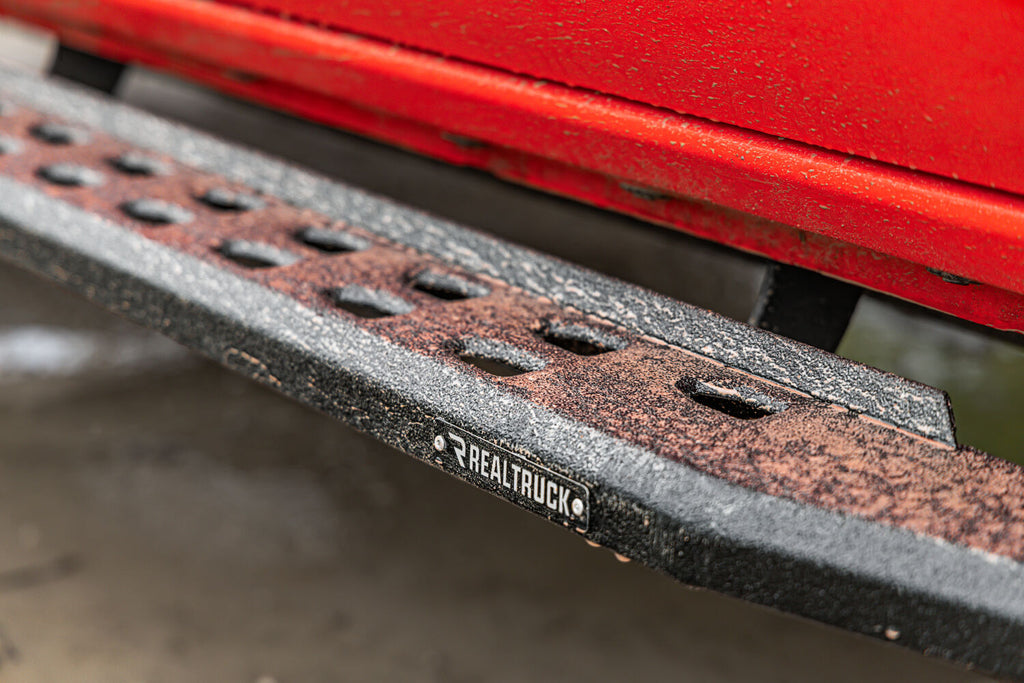 Go Rhino 69643280ST RB30 Slim Line Running Boards with Mounting Bracket Kit - Double Cab Only for Select Toyota Tacoma