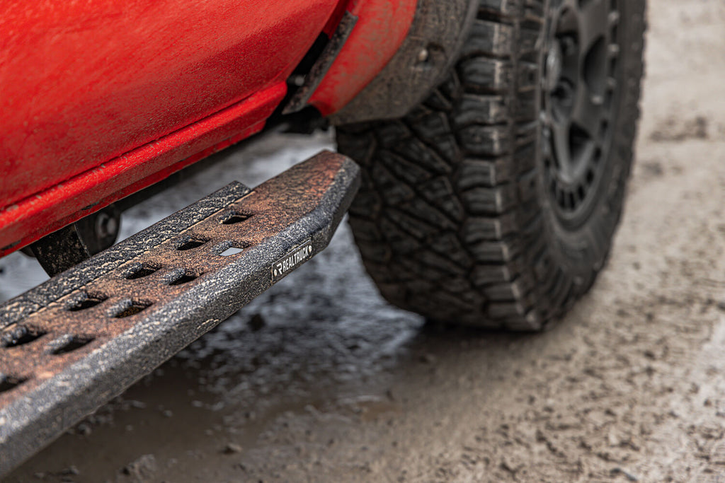 Go Rhino 69643268ST RB30 Slim Line Running Boards with Mounting Bracket Kit for Select Toyota Tacoma