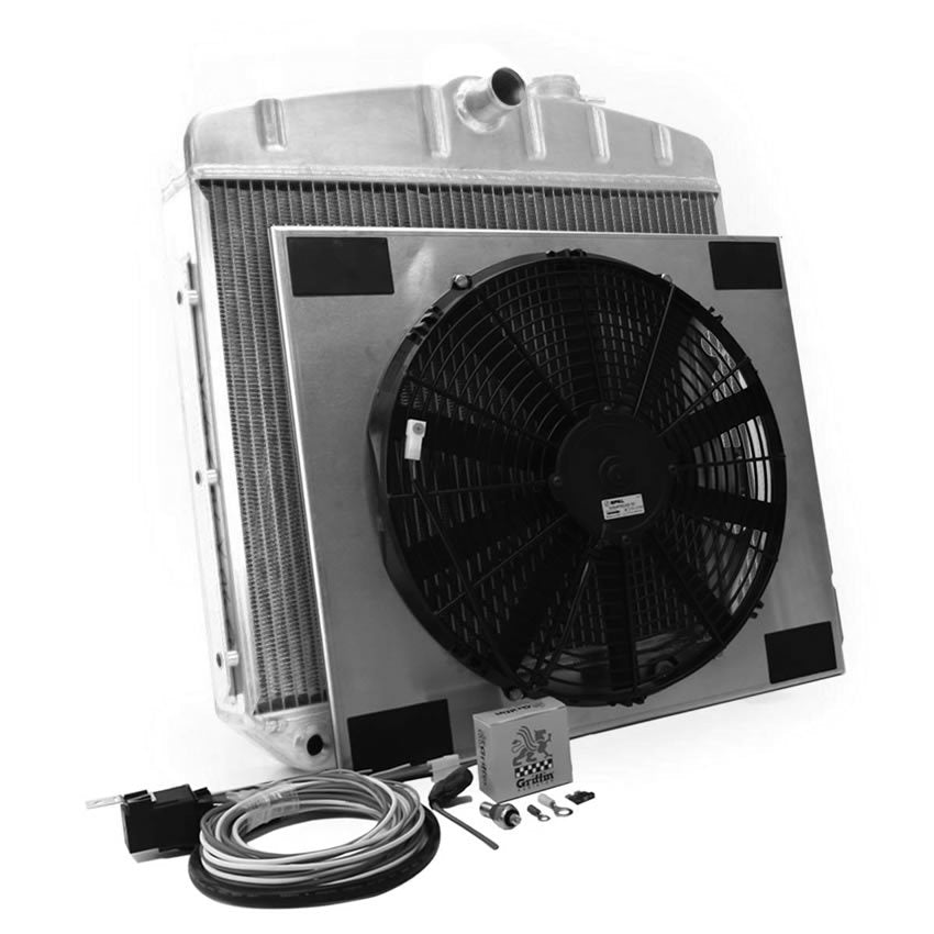 GRIFFIN CU70018 Radiator Combo Unit GM 55-57 Chevy