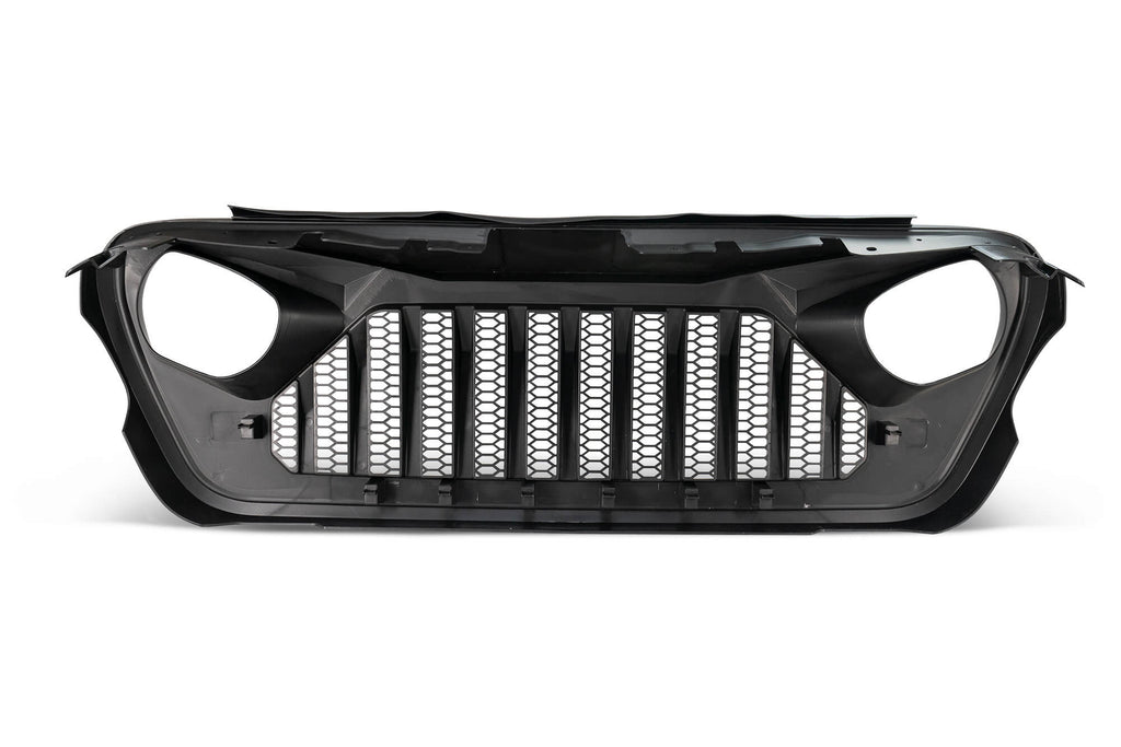 DV8 Offroad GRJL-01 Replacement Grill; Black for Select Jeep Gladiator, Jeep Wrangler