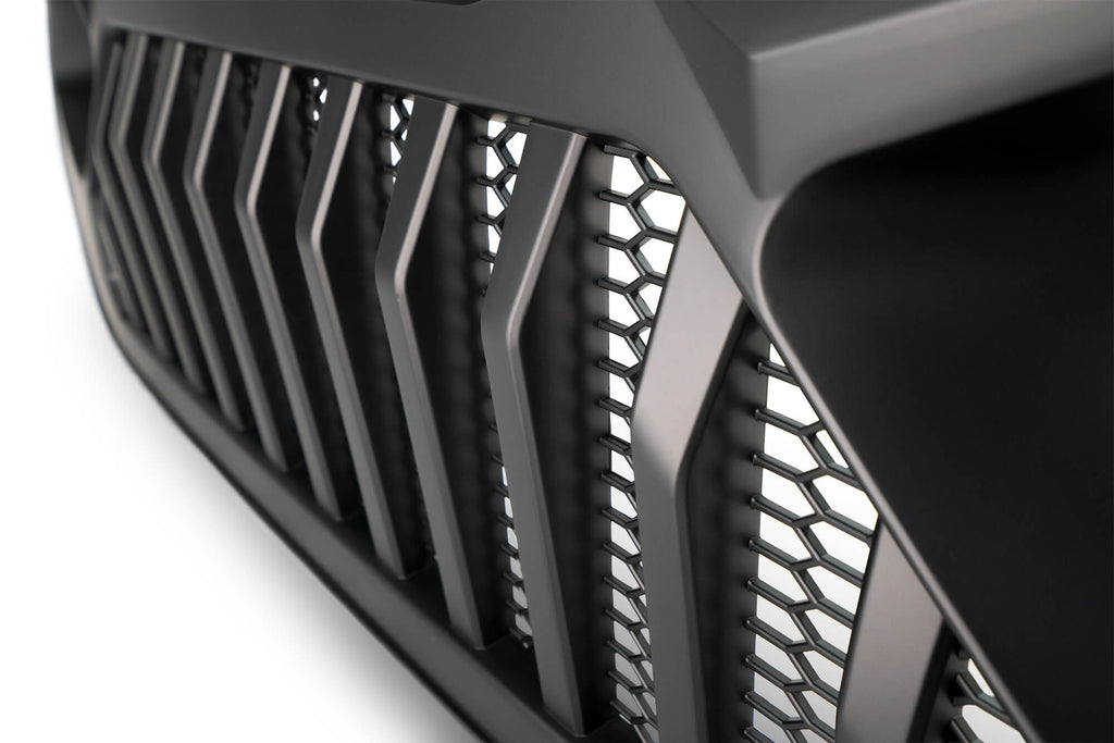 DV8 Offroad GRJL-01 Replacement Grill; Black for Select Jeep Gladiator, Jeep Wrangler